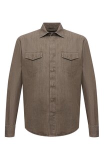 Хлопковая рубашка Ermenegildo Zegna
