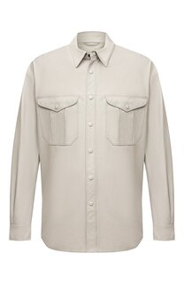 Кожаная рубашка Giorgio Armani