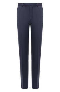 Брюки из хлопка и льна Zegna