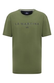 Хлопковая футболка La Martina