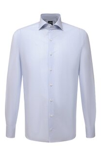 Сорочка из хлопка и льна Van Laack