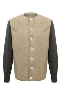 Комбинированная дубленка Maison Margiela