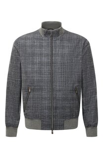 Бомбер из шелка и льна Capobianco