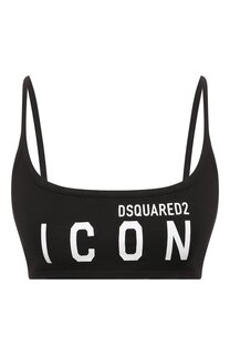 Хлопковый бра-топ Dsquared2