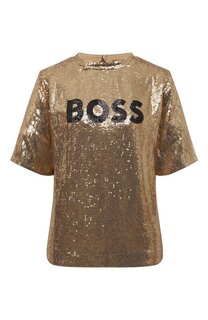 Топ с пайетками BOSS