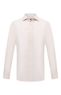 Сорочка из хлопка и льна Zegna