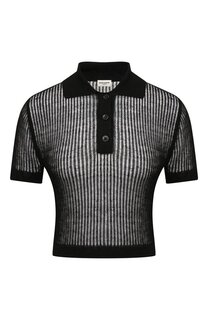 Топ изо льна и шелка Saint Laurent