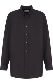 Хлопковая рубашка с воротником button down Brioni
