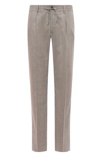 Брюки из шерсти и льна Stefano Ricci