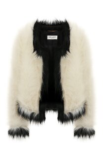 Жакет из экомеха Saint Laurent