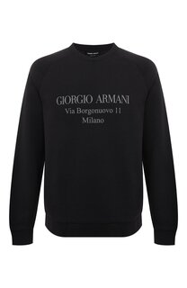 Хлопковый свитшот Giorgio Armani