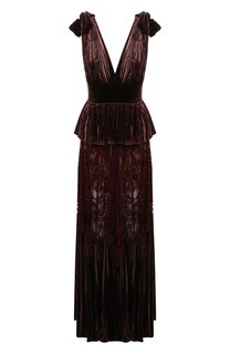 Платье из вискозы и шелка Elie Saab