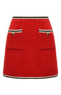 Шерстяная юбка Miu Miu