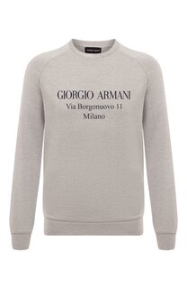 Хлопковый свитшот Giorgio Armani