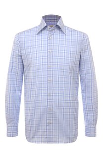 Рубашка из хлопка и льна Zilli