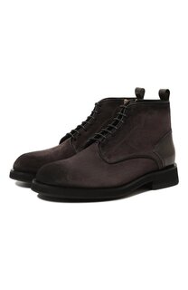 Замшевые ботинки Santoni