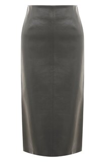 Кожаная юбка Prada