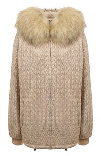 Куртка с меховым воротником Miu Miu
