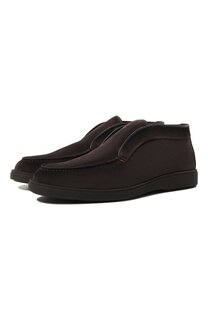 Замшевые ботинки Santoni