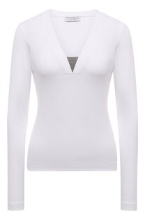 Хлопковый пуловер Brunello Cucinelli