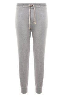 Джоггеры из шерсти и вискозы Gran Sasso