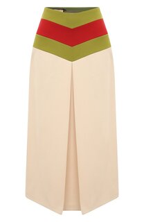 Юбка из шелка и шерсти Gucci