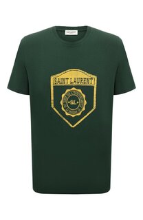 Хлопковая футболка Saint Laurent