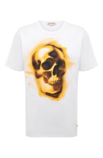 Хлопковая футболка Alexander McQueen
