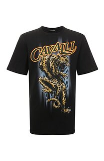 Хлопковая футболка Roberto Cavalli