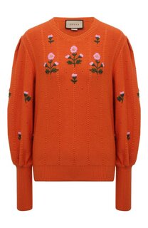 Пуловер из шерсти и хлопка Gucci