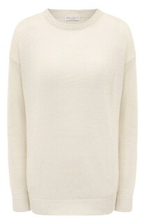 Пуловер изо льна и шелка Brunello Cucinelli