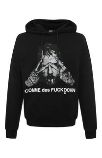 Хлопковое худи Comme des Fuckdown