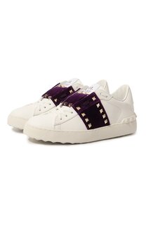 Кожаные кеды Rockstud Untitled Valentino