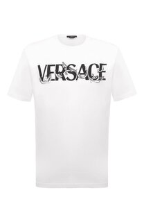 Хлопковая футболка Versace