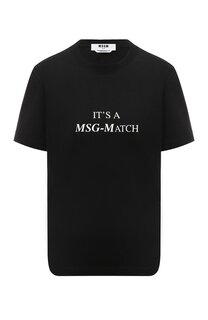 Хлопковая футболка MSGM