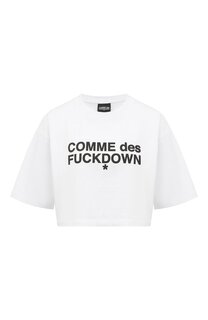 Хлопковая футболка Comme des Fuckdown