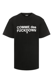 Хлопковая футболка Comme des Fuckdown