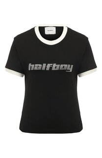 Хлопковая футболка Halfboy