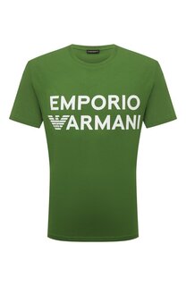 Хлопковая футболка Emporio Armani