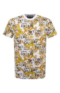 Хлопковая футболка Versace Jeans Couture