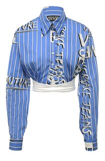 Хлопковая рубашка Versace Jeans Couture