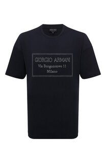 Хлопковая футболка Giorgio Armani