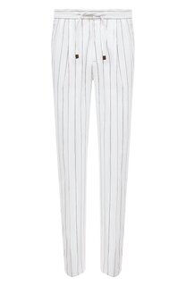 Хлопковые брюки Brunello Cucinelli