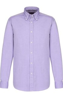 Хлопковая сорочка с воротником button down Ralph Lauren