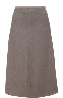 Кашемировая юбка-миди с карманами Loro Piana
