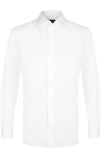 Хлопковая сорочка с воротником кент Giorgio Armani