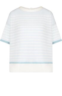 Пуловер из смеси кашемира и шелка в полоску Tse