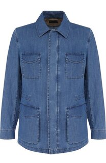 Хлопковый френч на молнии Kiton