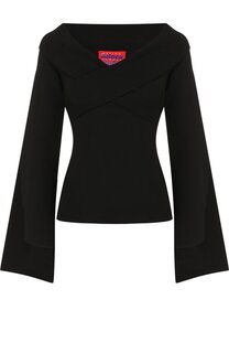 Однотонный топ асимметричного кроя из вискозы Solace London