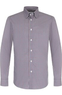 Хлопковая сорочка с воротником кент Brioni